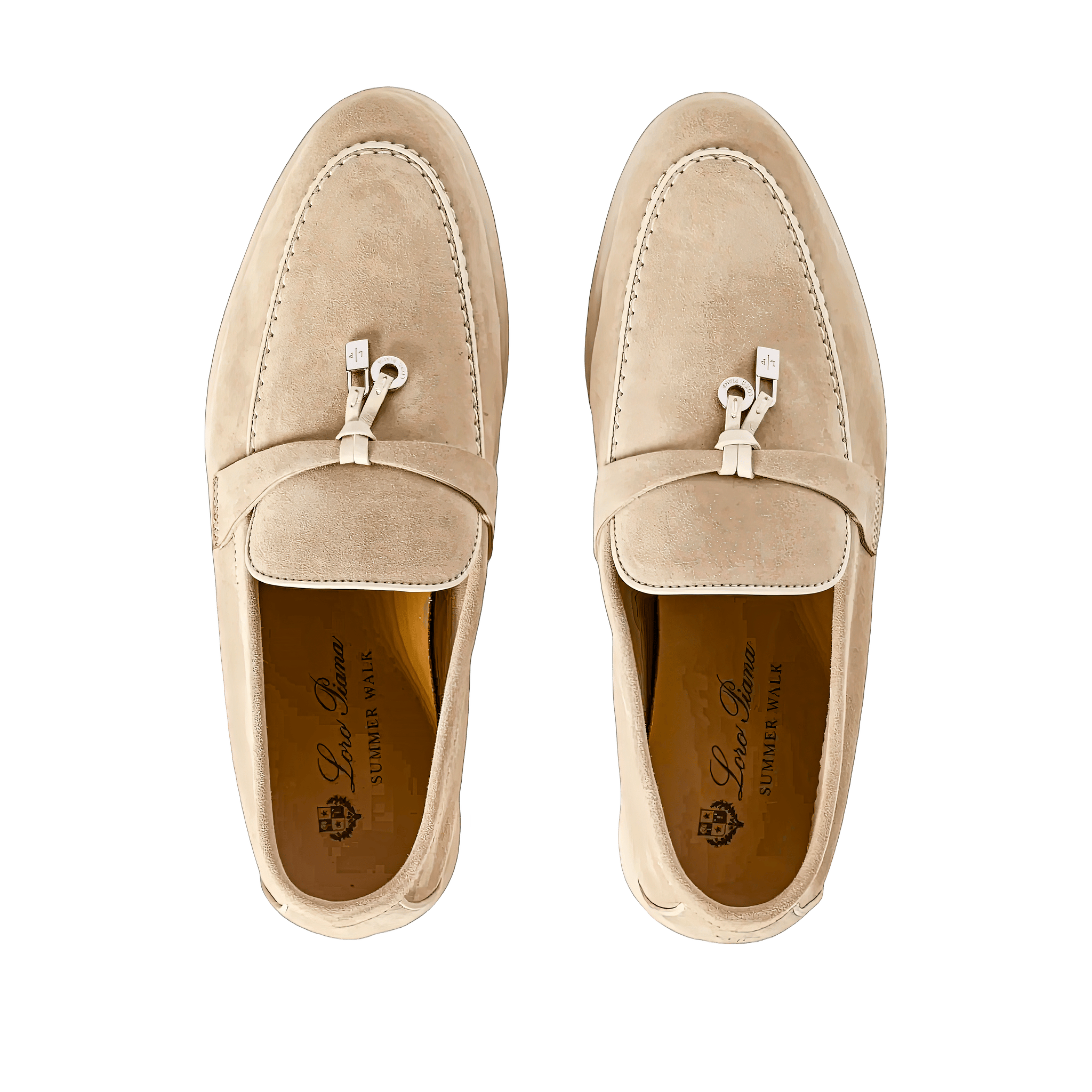 <tc>Loro Piana</tc> 女士夏季 Charms Walk 樂福鞋（絨面革、絨面山羊皮）