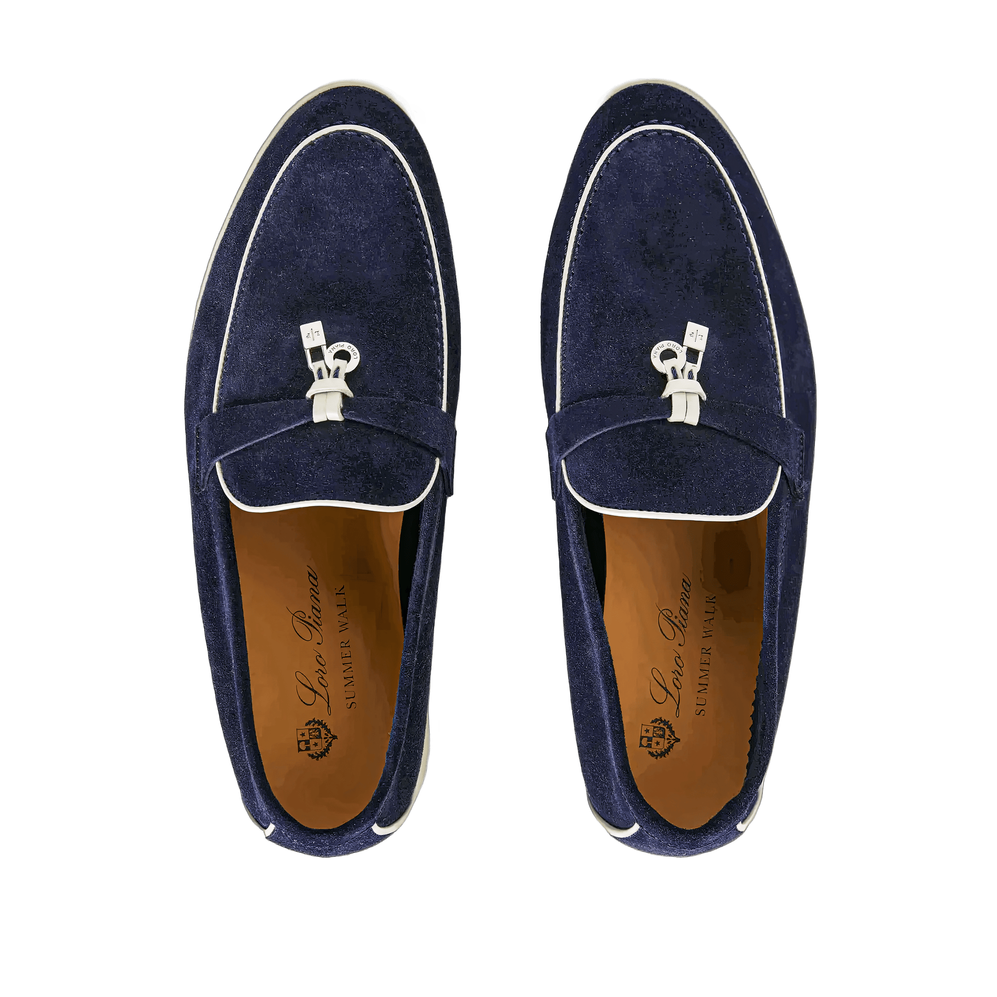 <tc>Loro Piana</tc> 女士夏季 Charms Walk 樂福鞋（絨面革、絨面山羊皮）