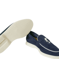 <tc>Loro Piana</tc> Mocasines Charms Walk de verano para mujer (gamuza, piel de cabra)
