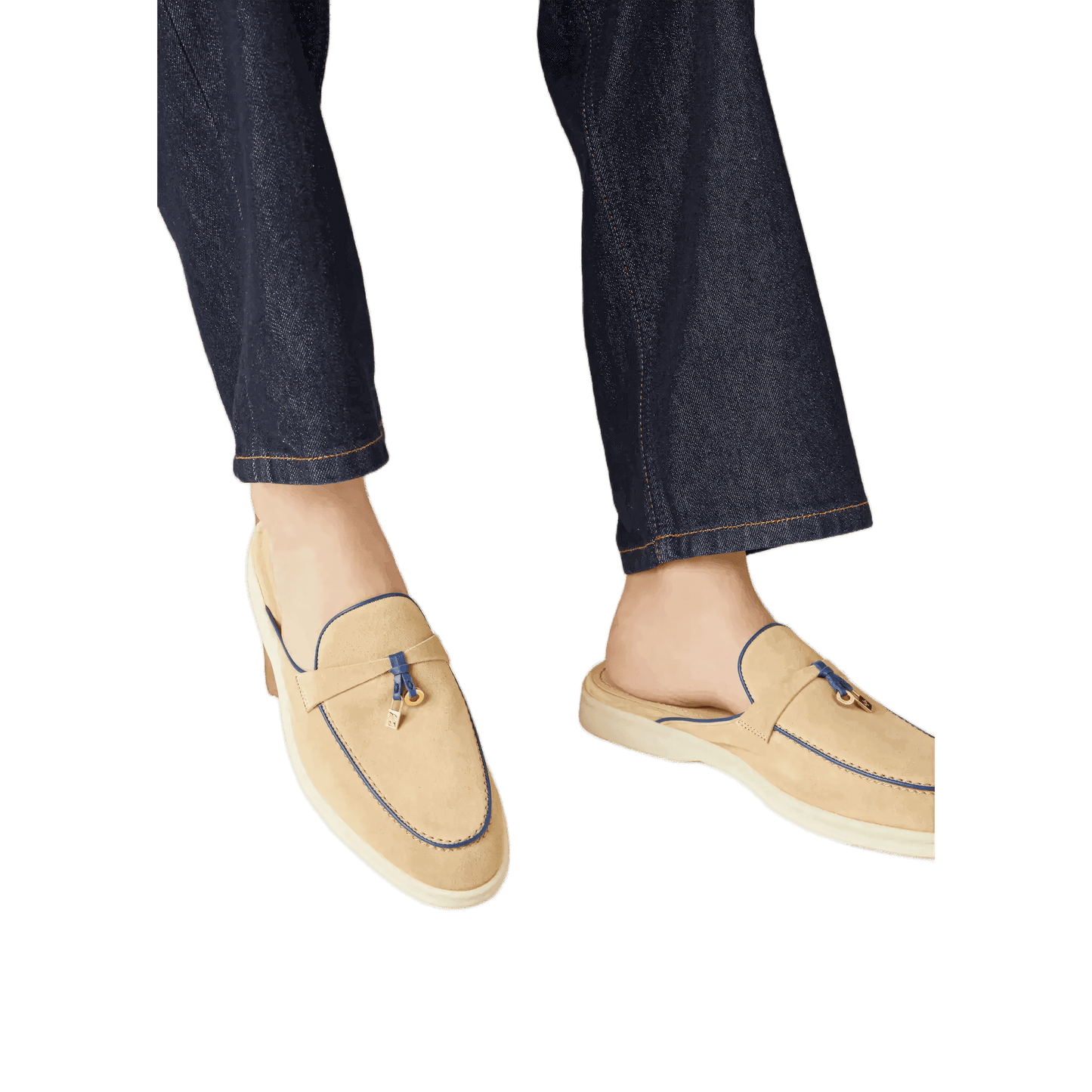 <tc>Loro Piana</tc> Mocasines Babouche Charms Walk para mujer