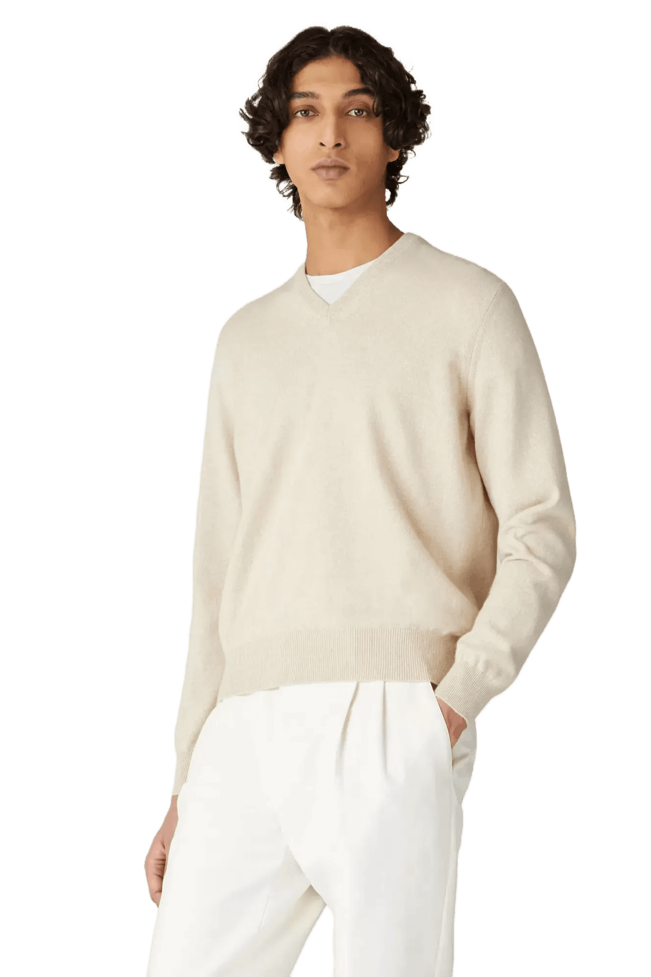 Loro Piana Men's Classic V-Neck