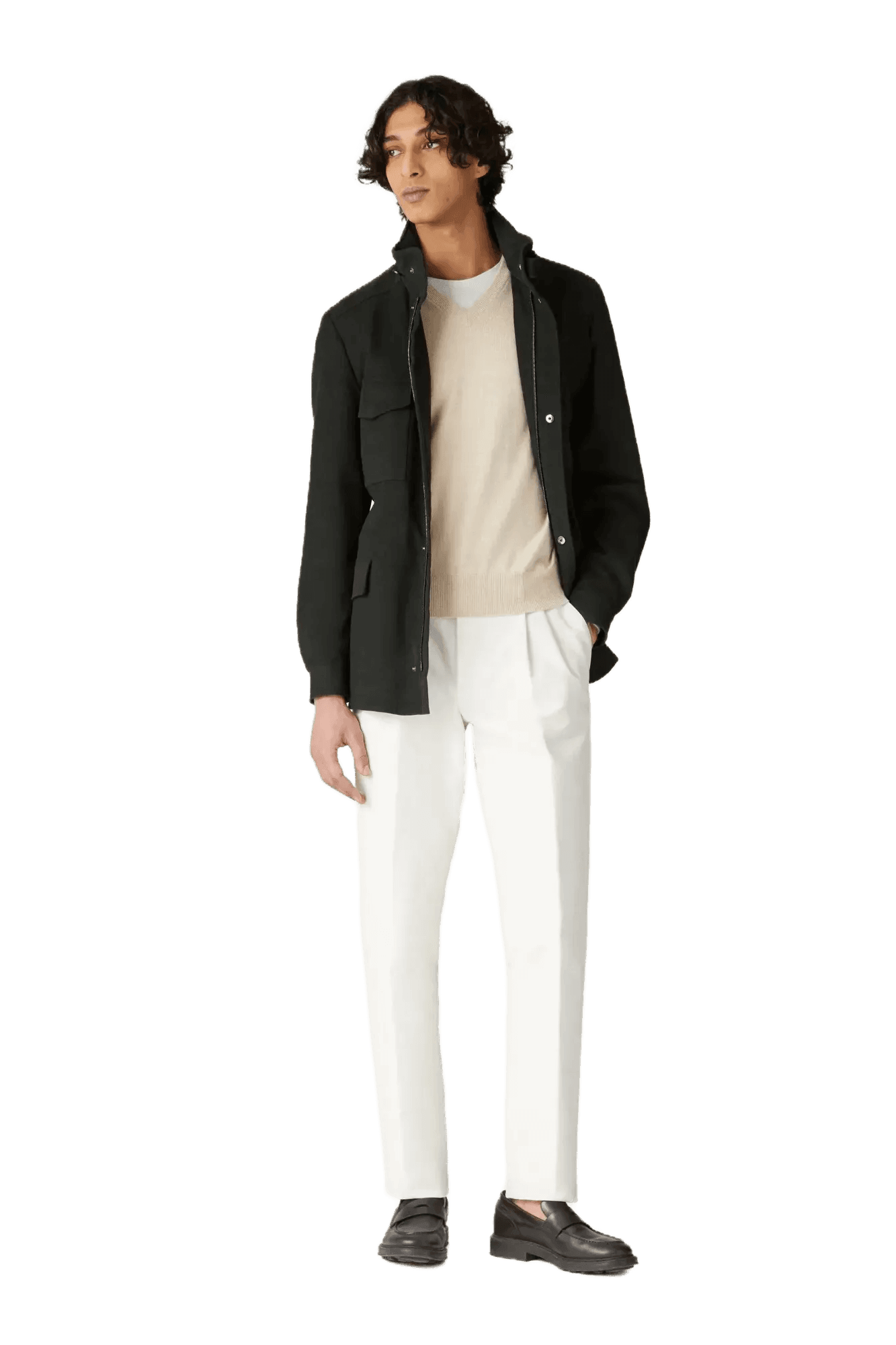 Loro Piana Men's Classic V-Neck