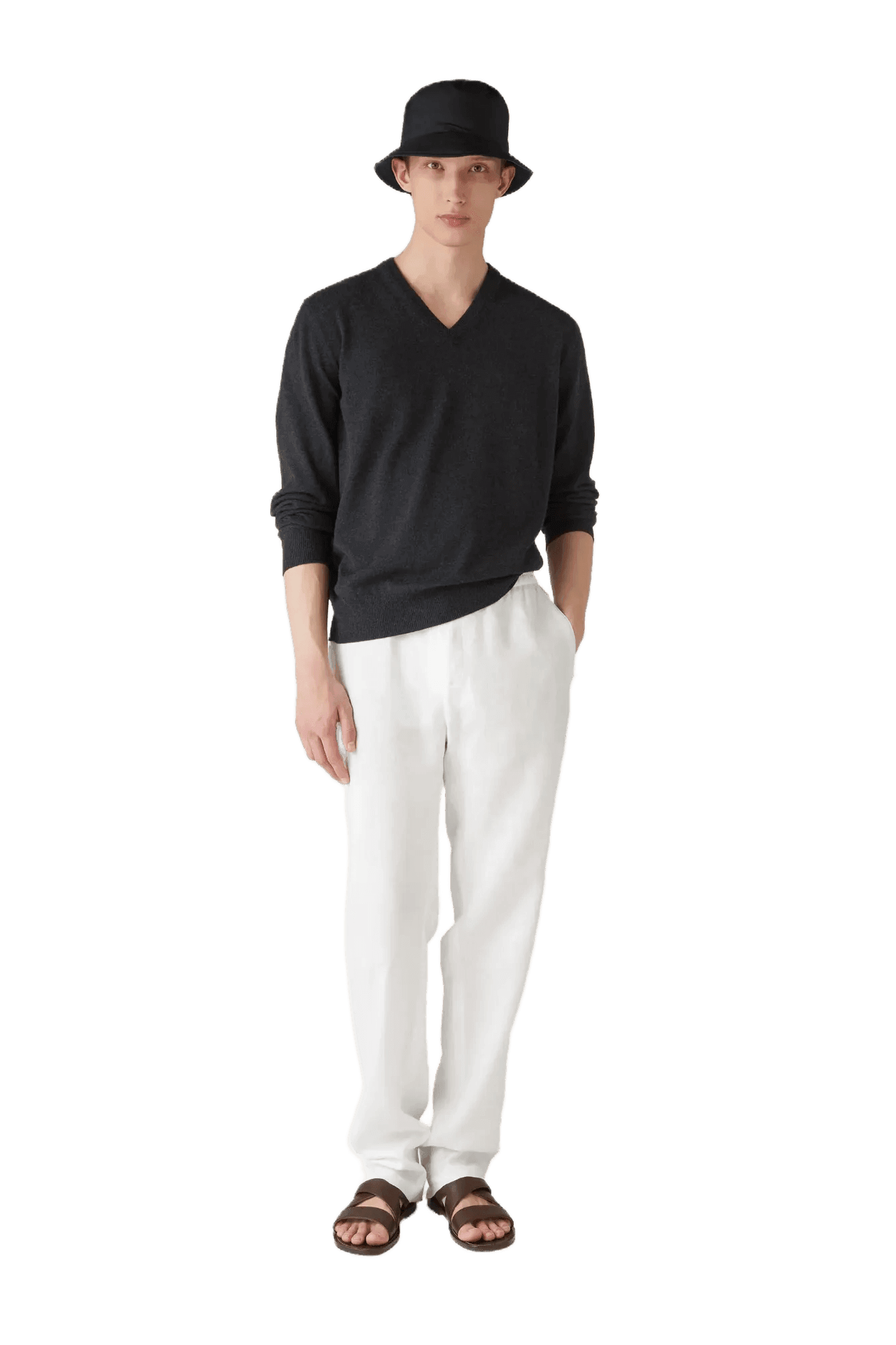 Loro Piana Men's Classic V-Neck