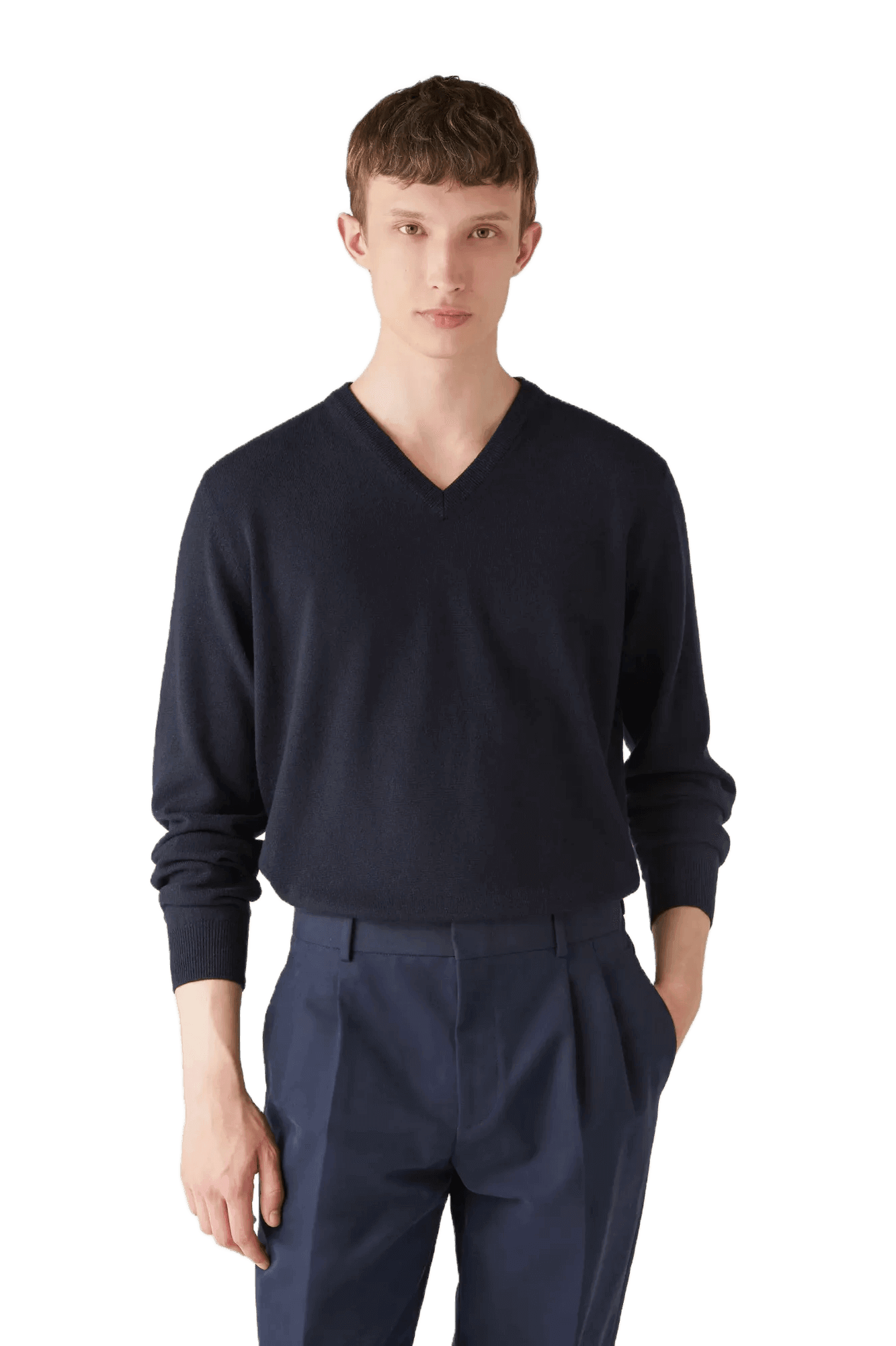 Loro Piana Men's Classic V-Neck