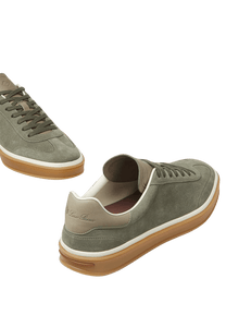 Loro Piana Men’s Tennis Walk Sneakers (Suede Calf Split)