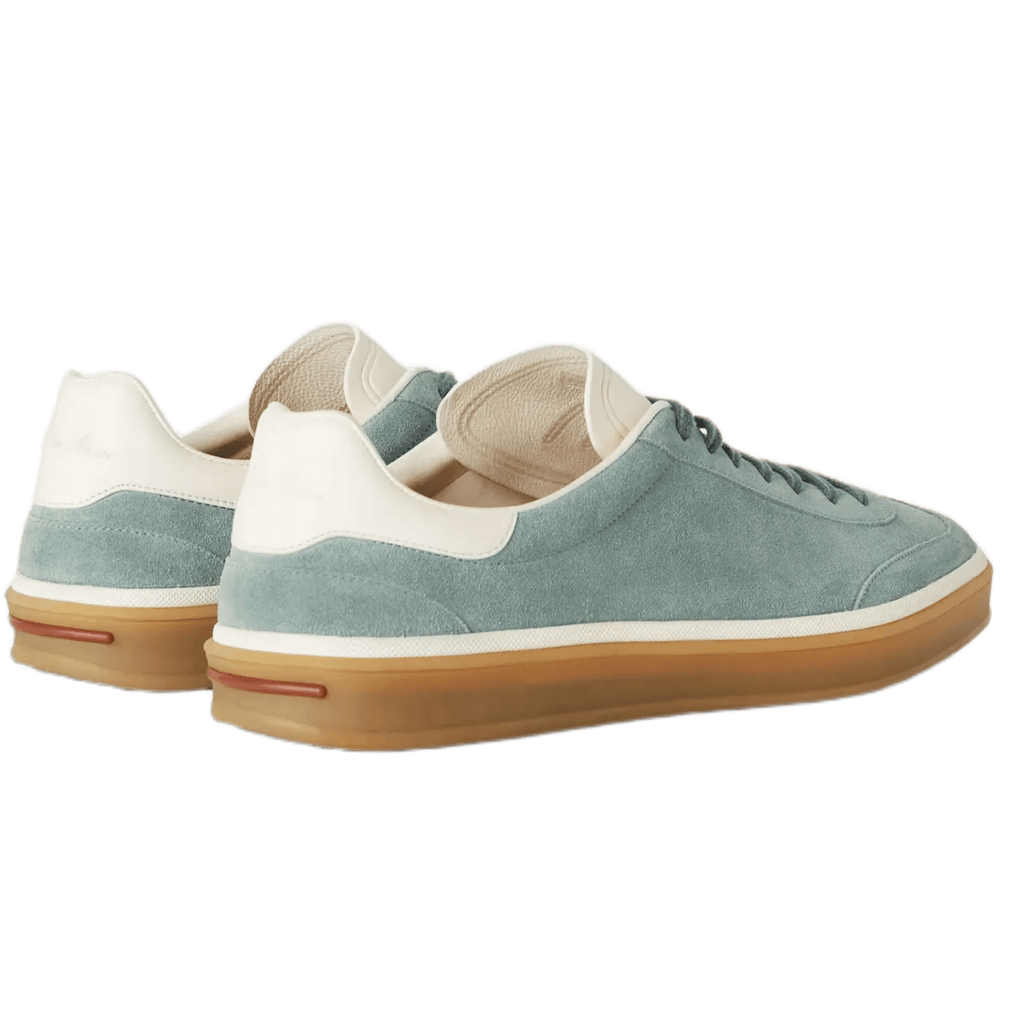 <tc>Loro Piana</tc> Zapatillas de tenis para mujer (gamuza con división en la pantorrilla)