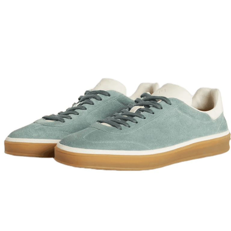 <tc>Loro Piana</tc> Zapatillas de tenis para mujer (gamuza con división en la pantorrilla)