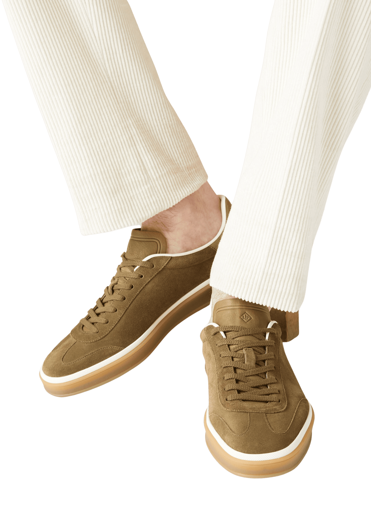 Loro Piana Men’s Tennis Walk Sneakers (Suede Calf Split)