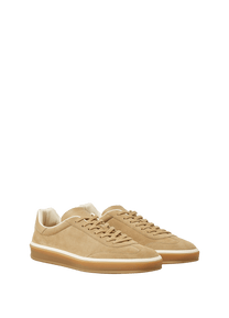 Loro Piana Men’s Tennis Walk Sneakers (Suede Calf Split)