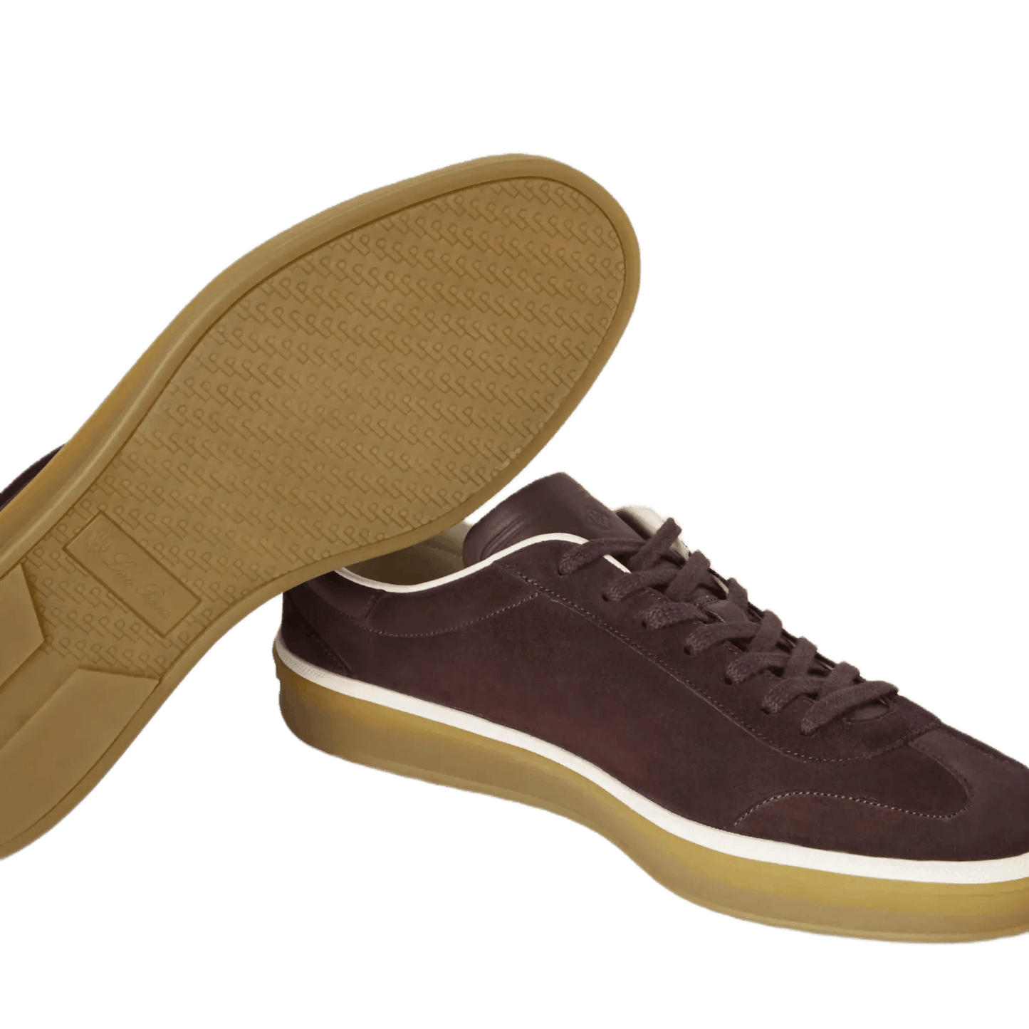 <tc>Loro Piana</tc> Zapatillas de tenis para mujer (gamuza con división en la pantorrilla)