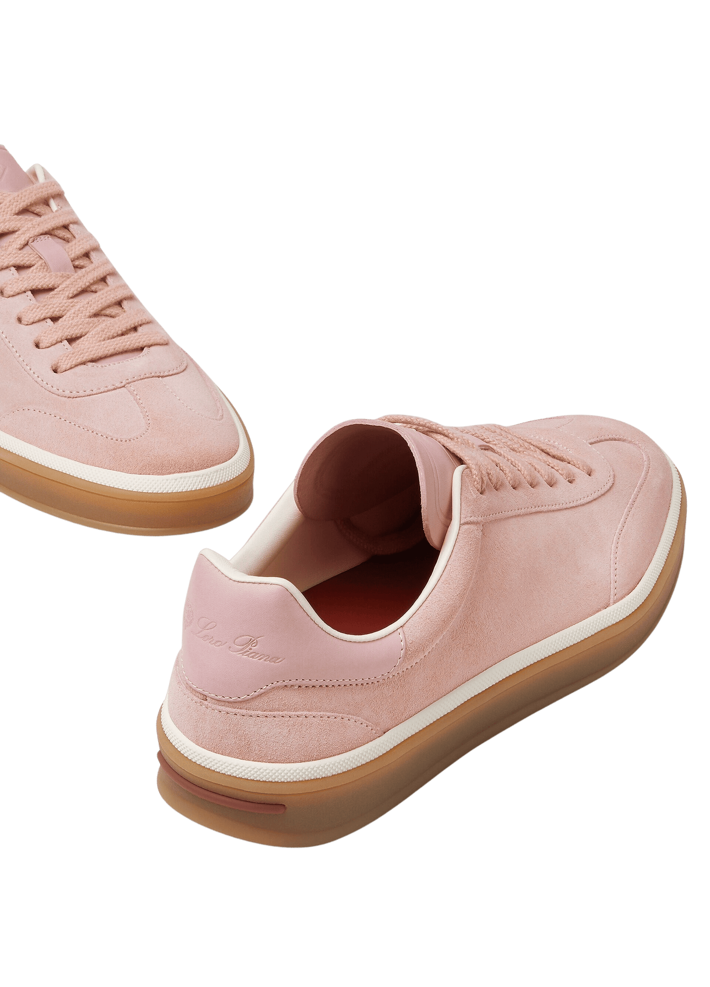 <tc>Loro Piana</tc> Zapatillas de tenis para mujer (gamuza con división en la pantorrilla)
