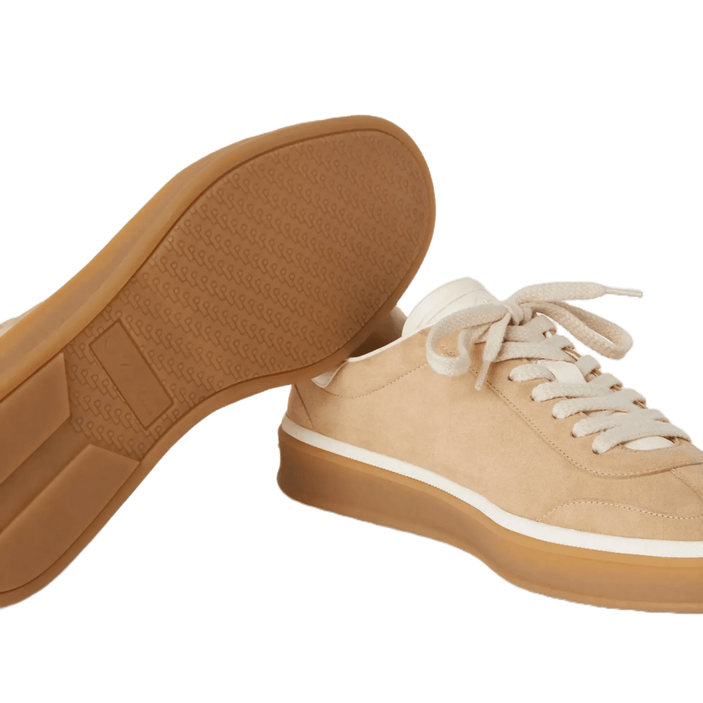 <tc>Loro Piana</tc> Zapatillas de tenis para mujer (gamuza con división en la pantorrilla)