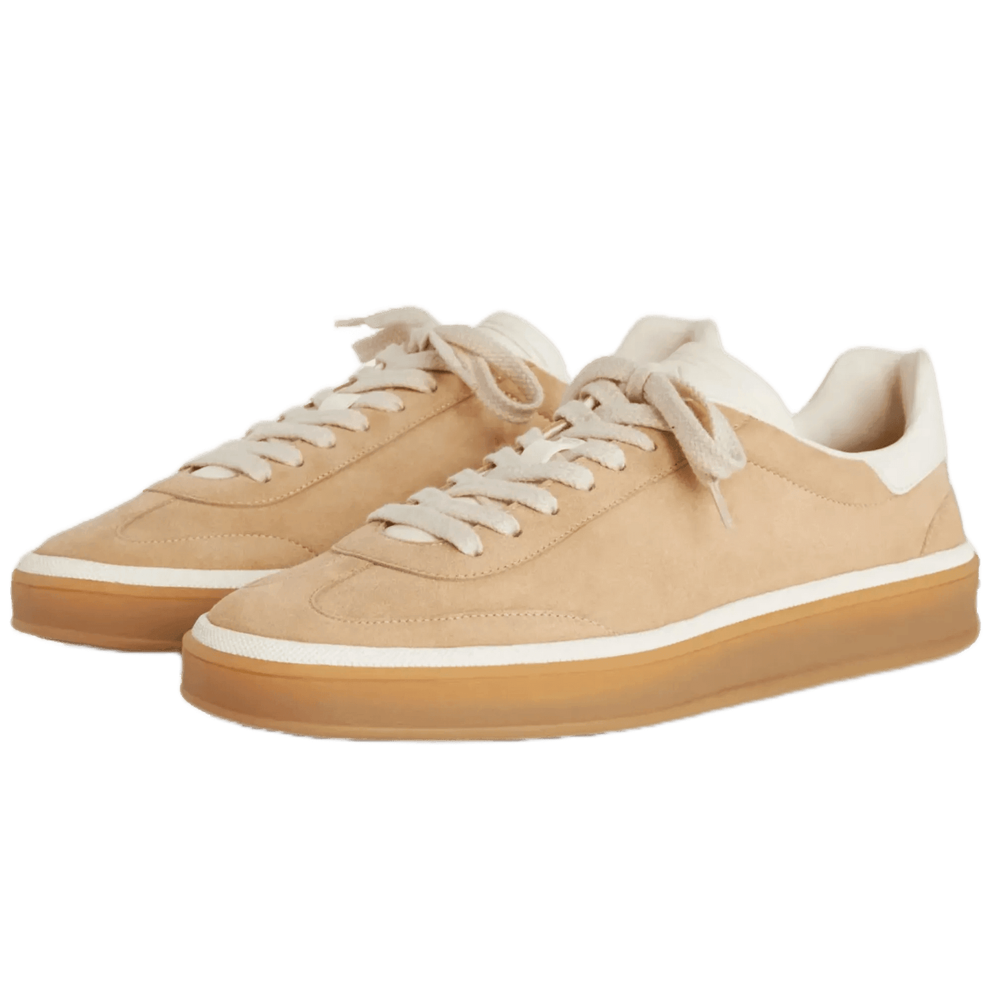 <tc>Loro Piana</tc> Zapatillas de tenis para mujer (gamuza con división en la pantorrilla)