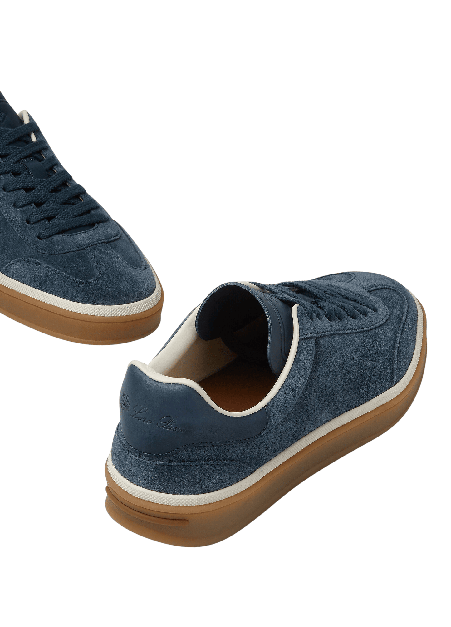 <tc>Loro Piana</tc> Zapatillas de tenis para mujer (gamuza con división en la pantorrilla)