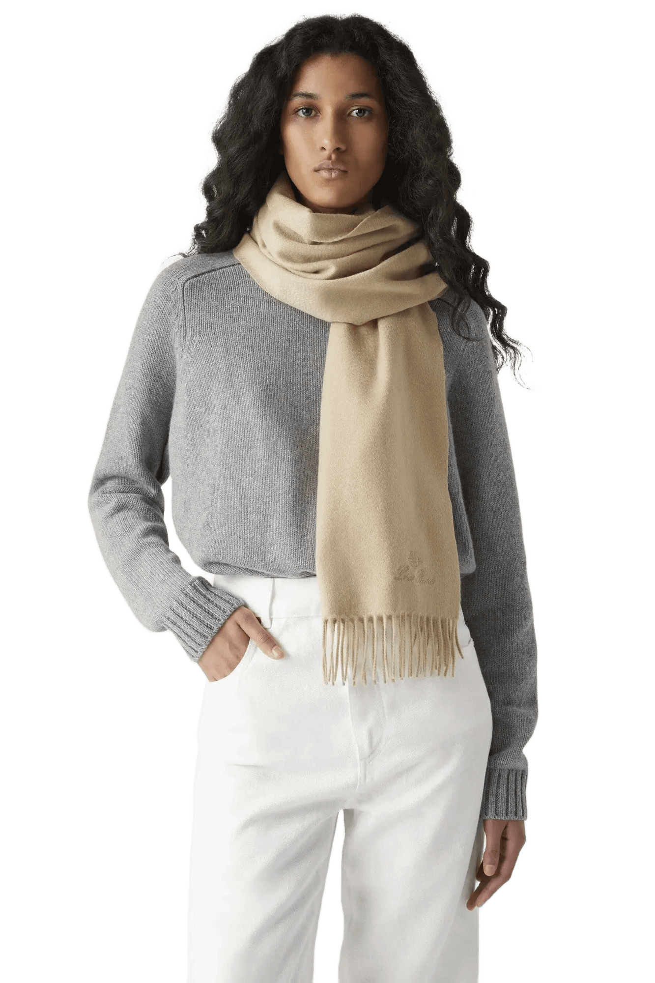 <tc>Loro Piana</tc> Bufanda Grande Unita para mujer