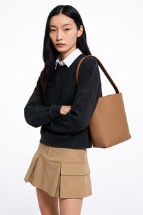 The Row Small N/S Park Tote Bag in Leather