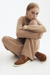 Loro Piana Women's Summer Charms Walk Loafers (Suede)