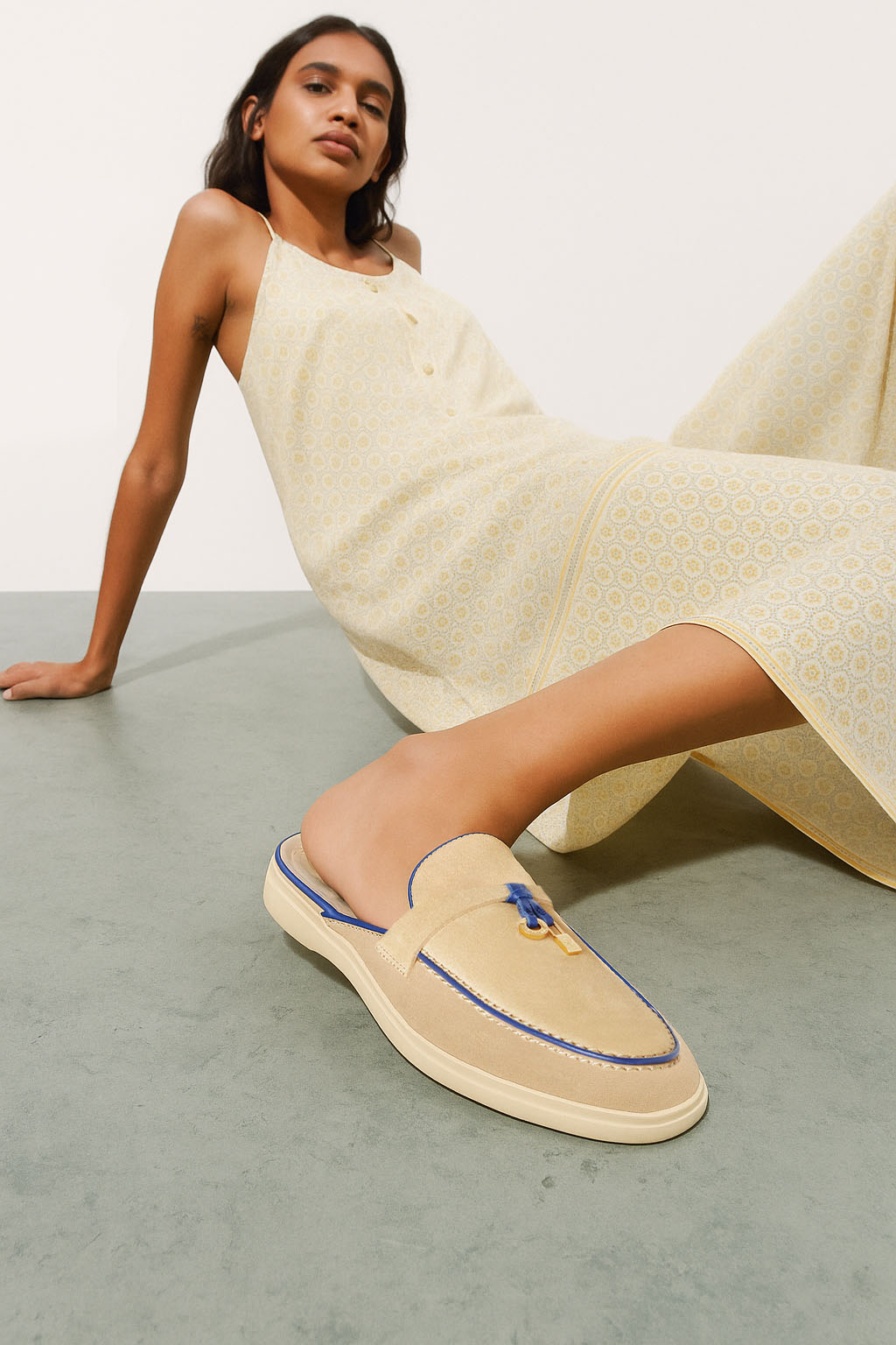 Loro Piana Women's Charms Walk Babouche Loafers