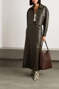 The Row Large N/S Park Tote Bag in Leather