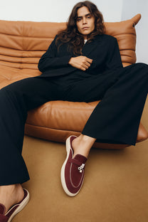 Loro Piana Women's Charms Walk Babouche Loafers