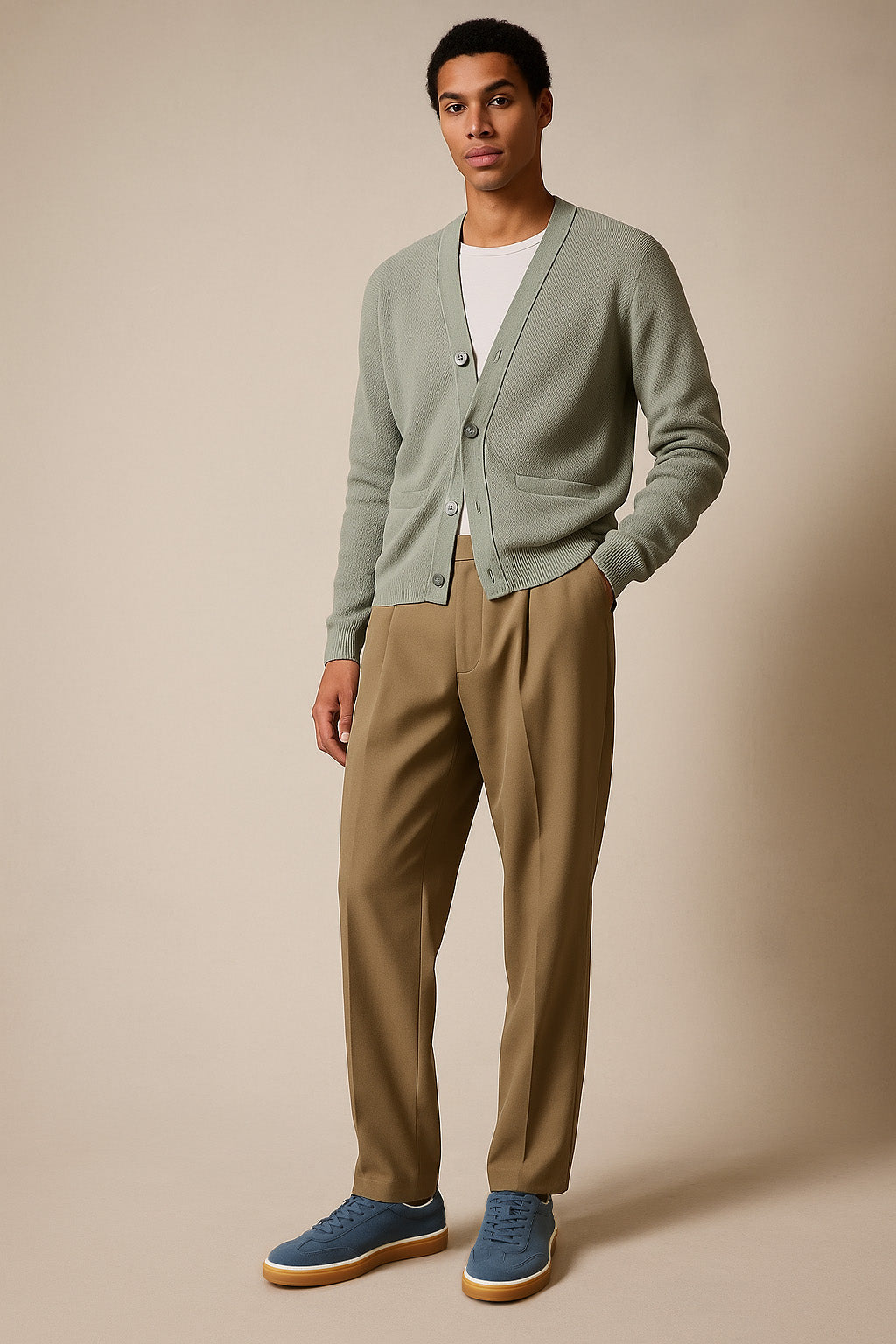 <tc>Loro Piana</tc> 男士 Tennis Walk 運動鞋（絨面小牛皮）