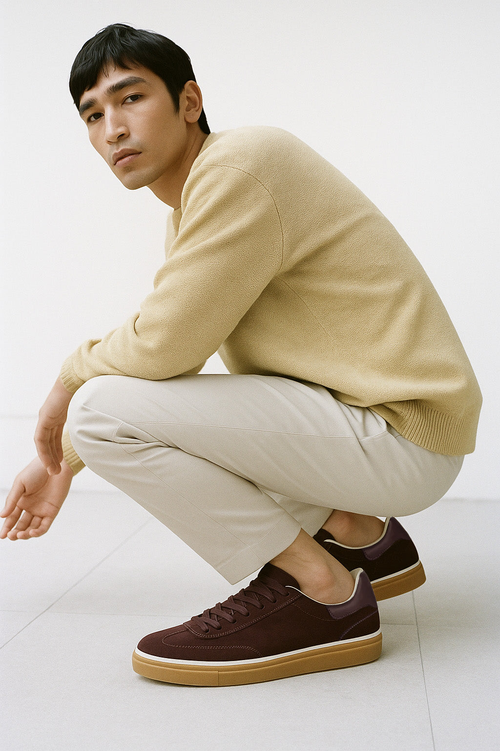 <tc>Loro Piana</tc> 男士 Tennis Walk 運動鞋（絨面小牛皮）
