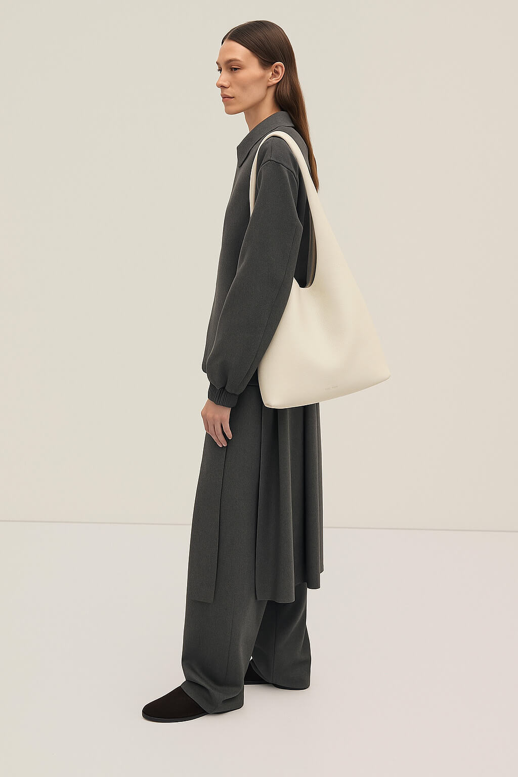 The Row Bindle Three Leather Shoulder Bag