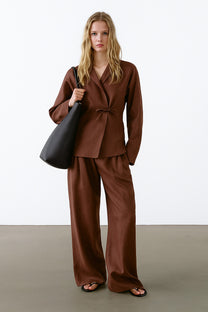 The Row Large N/S Park Tote Bag in Leather