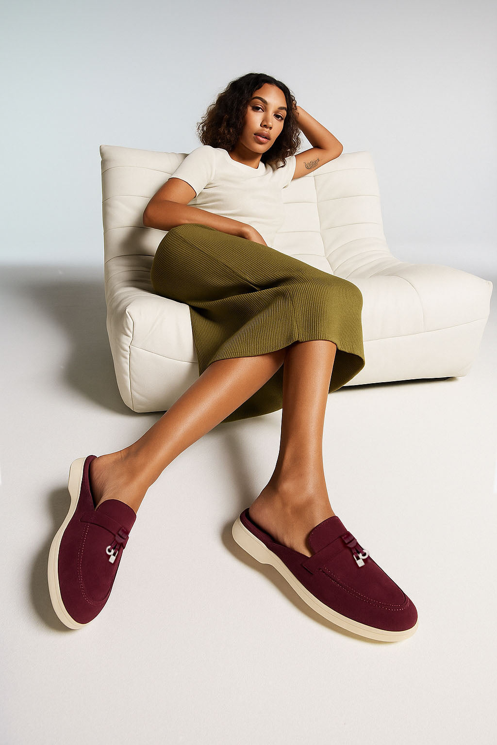 Loro Piana Women's Charms Walk Babouche Loafers