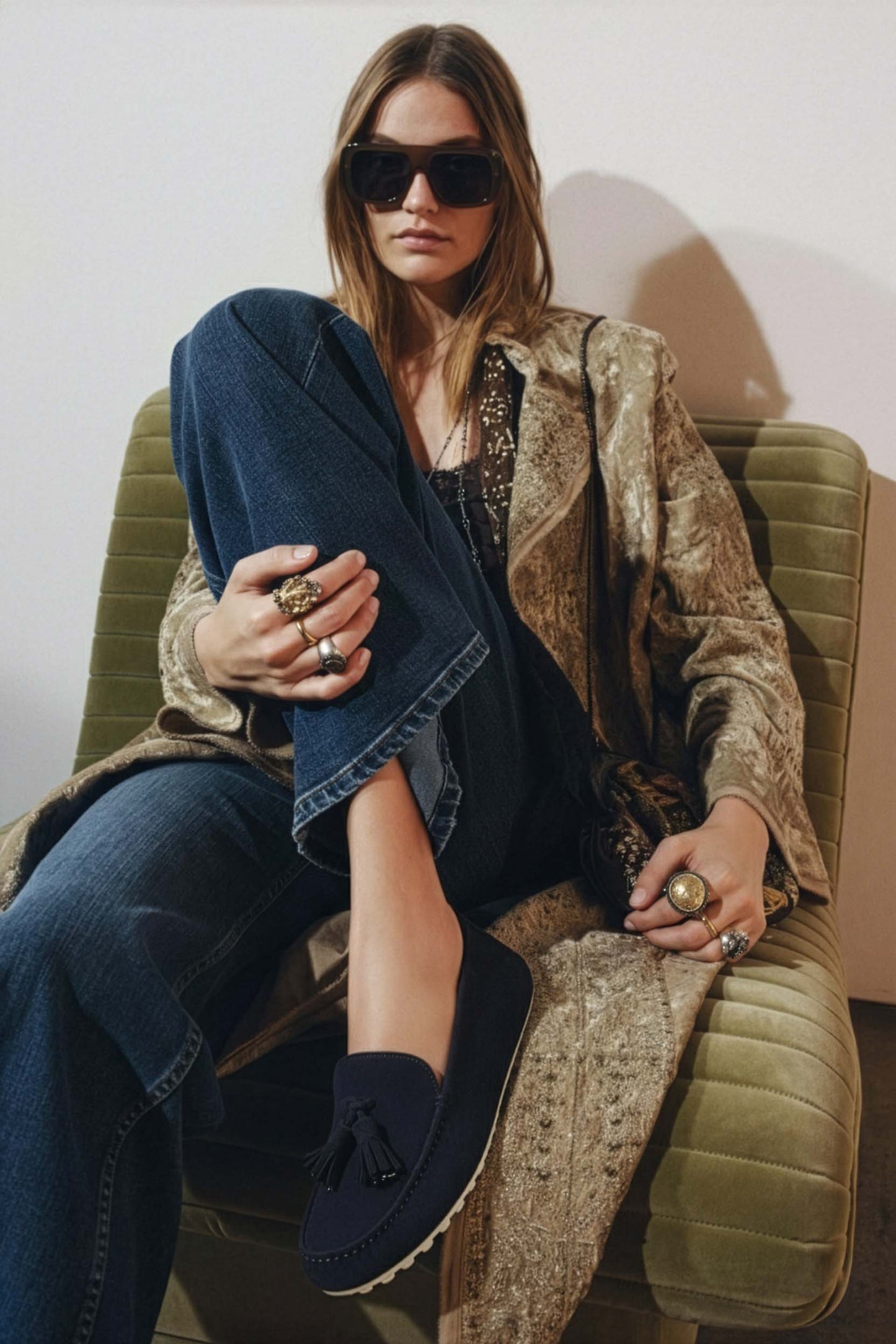 Loro Piana Women's Dot Sole Walk Loafers