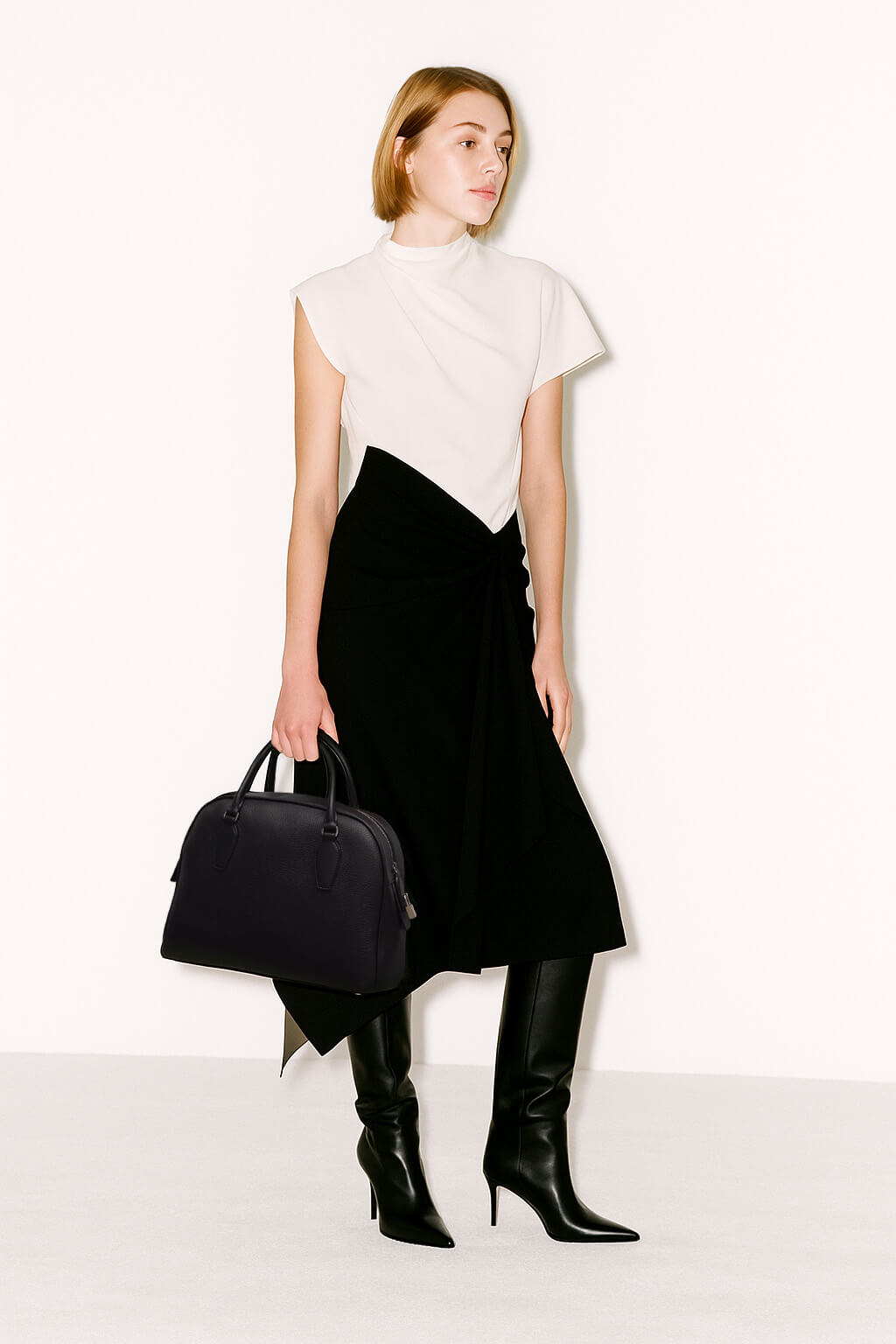 The Row India 12.00 Bag in Leather