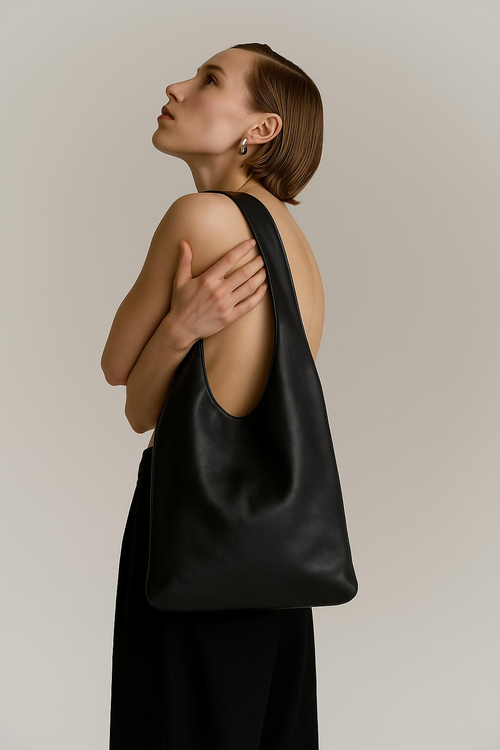 The Row Bindle Three Leather Shoulder Bag