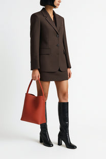 The Row Medium N/S Park Tote in Leather