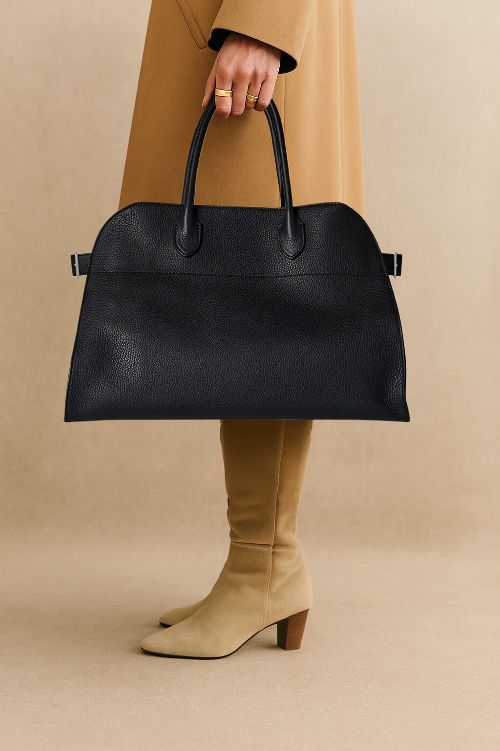 The Row Soft Margaux 15 Bag in Leather