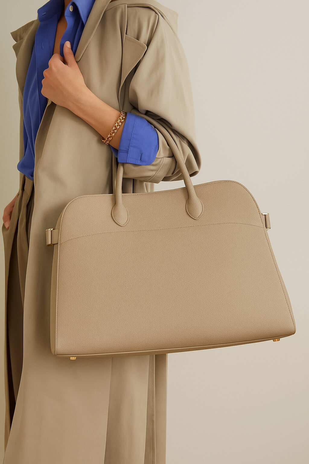 The Row Soft Margaux 17 Bag in Leather