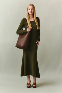 The Row Large N/S Park Tote Bag in Leather