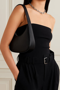 The Row Half Moon Bag in Leather