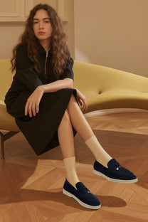 Loro Piana Women's Summer Charms Walk Loafers (Suede)