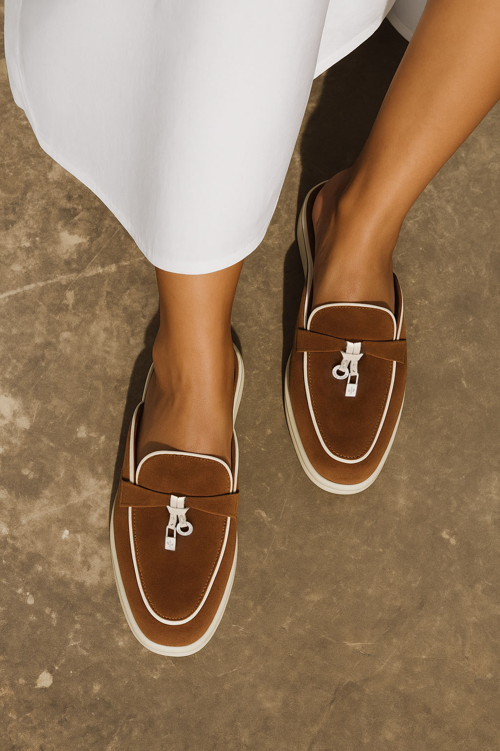 Loro Piana Women's Charms Walk Babouche Loafers