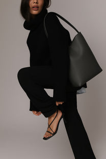 The Row Large N/S Park Tote Bag in Leather