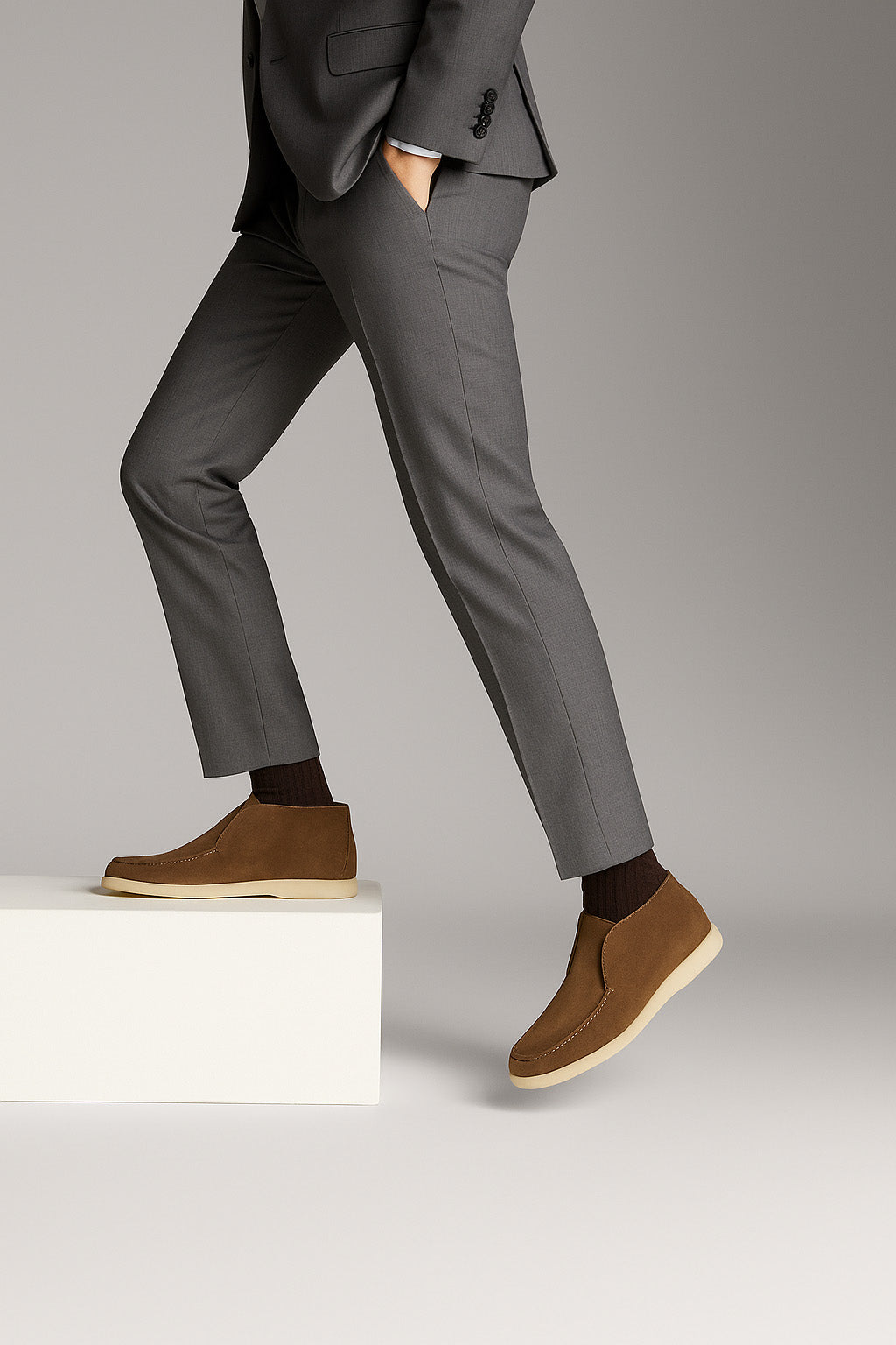 <tc>Loro Piana</tc> 男士 Open Walk Chukka 靴