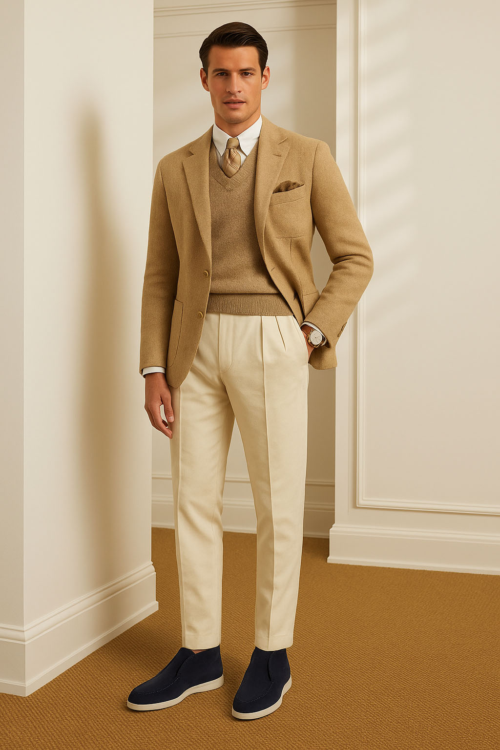 <tc>Loro Piana</tc> 男士 Open Walk Chukka 靴