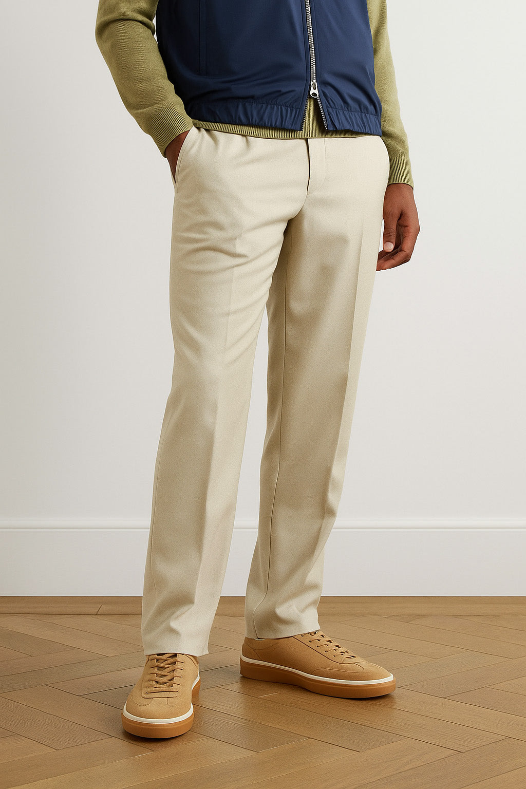 <tc>Loro Piana</tc> 男士 Tennis Walk 運動鞋（絨面小牛皮）