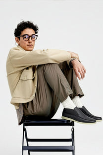 Loro Piana Men's Open Walk Ankle Boot (Deerskin with Castorino Fur)