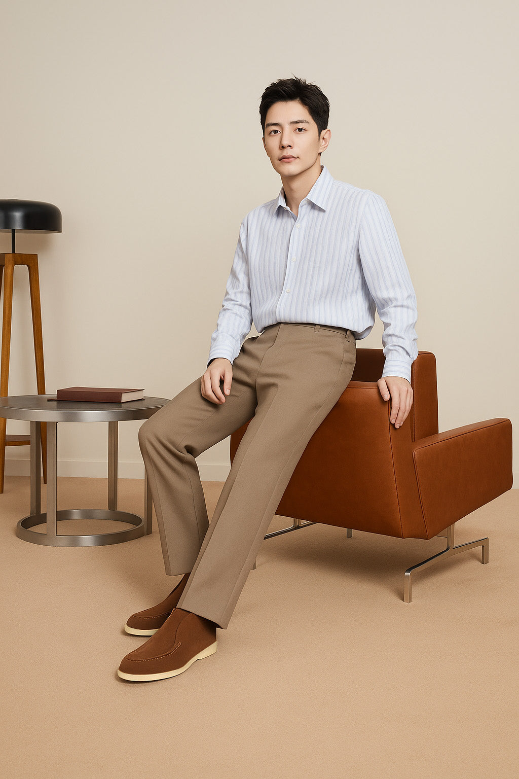 <tc>Loro Piana</tc> 男士 Open Walk Chukka 靴