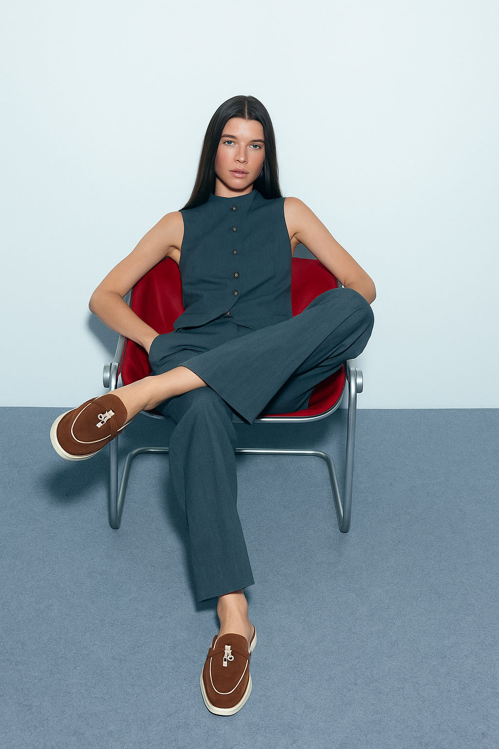 <tc>Loro Piana</tc> Charms Walk Babouche 女士樂福鞋