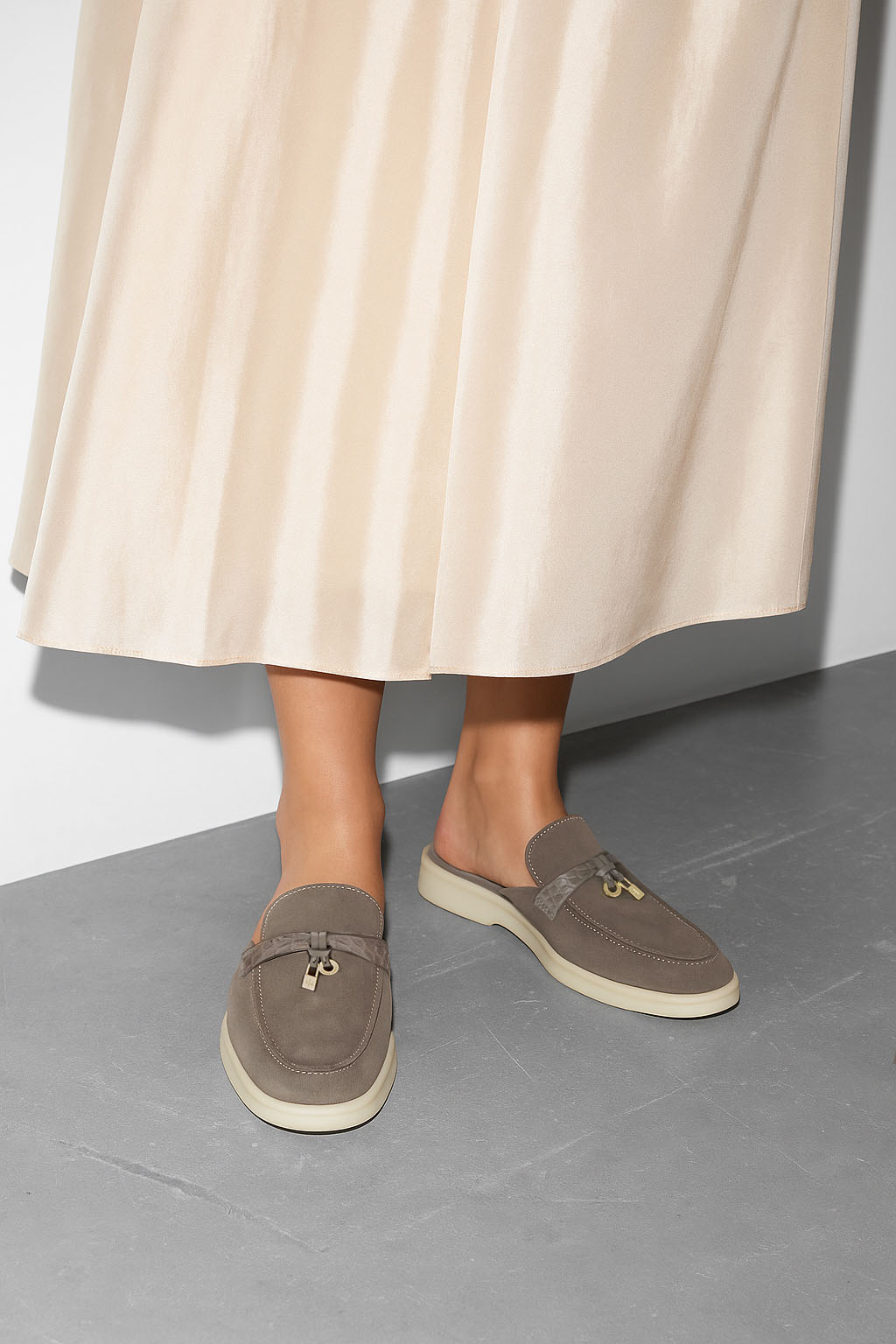 Loro Piana Women's Charms Walk Babouche Loafers