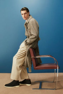 <tc>Loro Piana</tc> 男式开放式 Chukka 靴（绒面革配海狸毛）