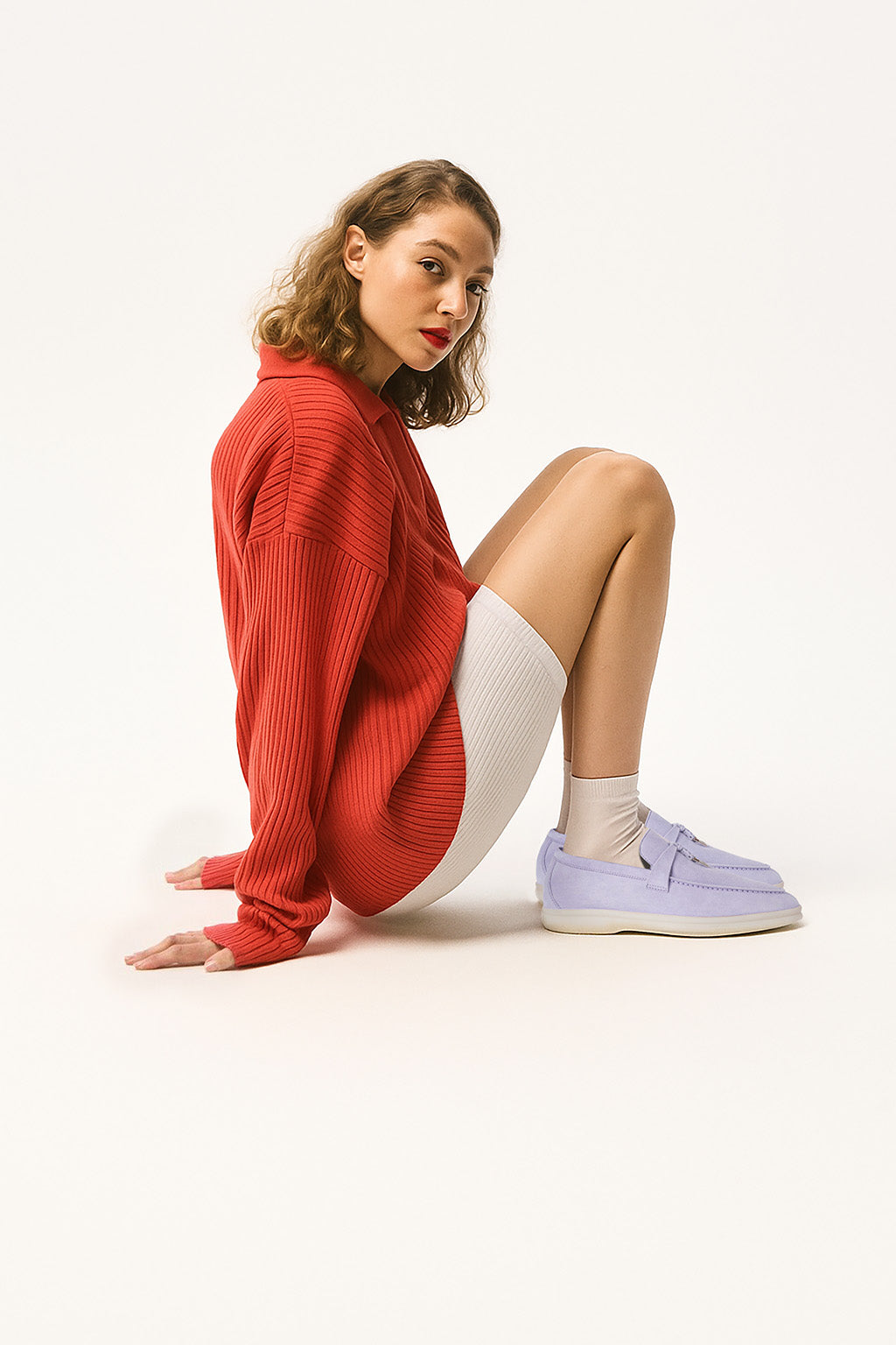 <tc>Loro Piana</tc> 女士夏季 Charms Walk 樂福鞋（絨面革）