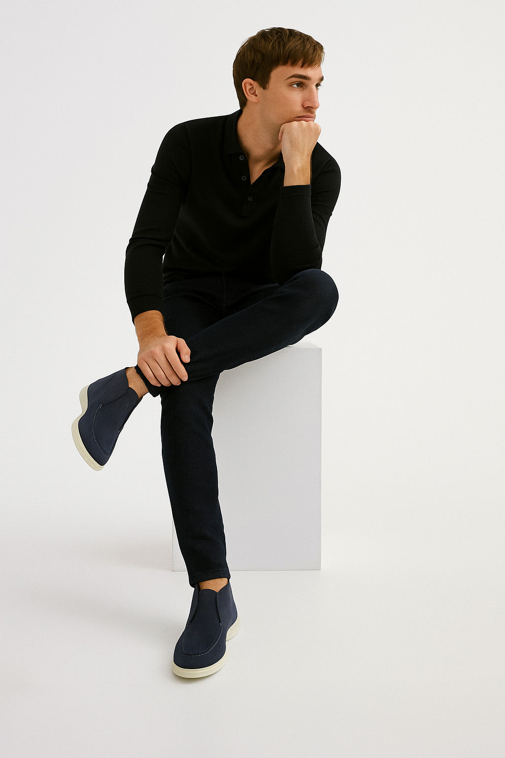 <tc>Loro Piana</tc> 男士 Open Walk Chukka 靴